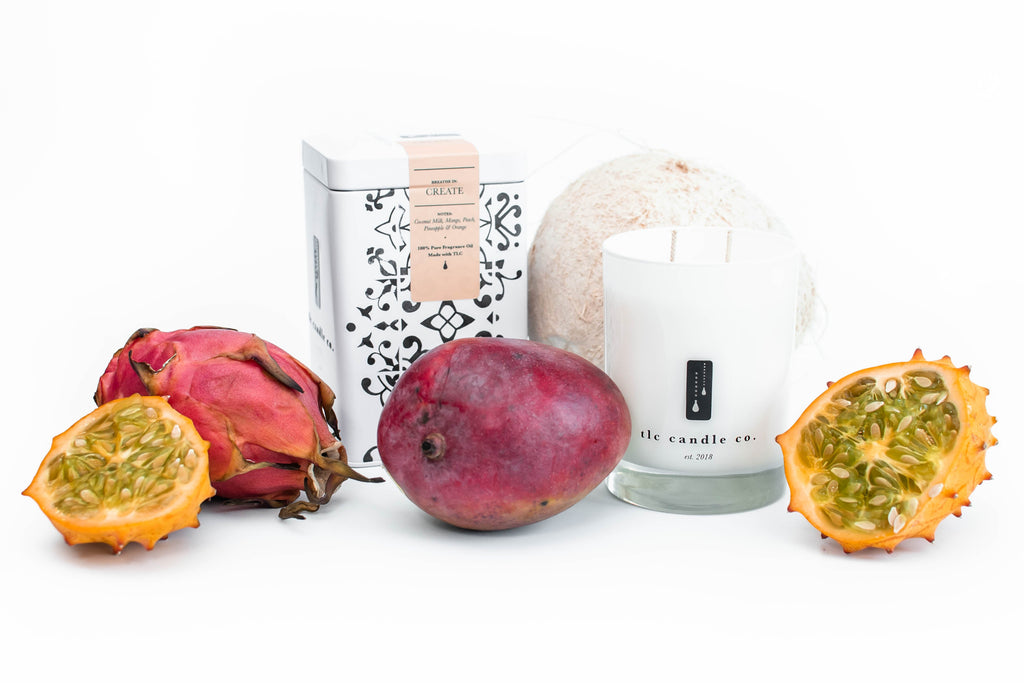 Coconut and Tropical Fruits Soy Candle
