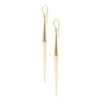Capped Quill Dangle Earrings