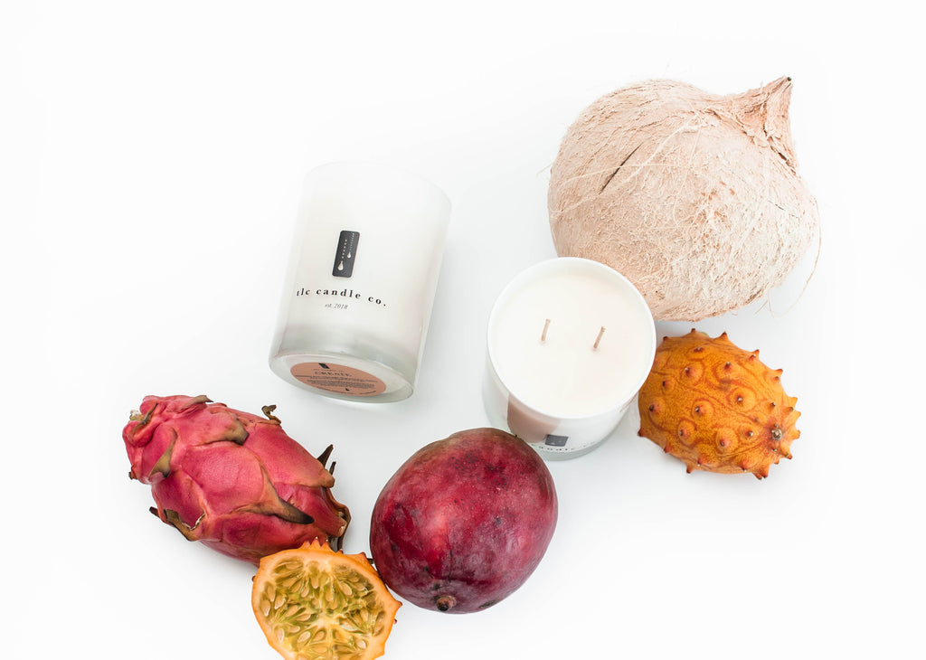 Coconut and Tropical Fruits Soy Candle